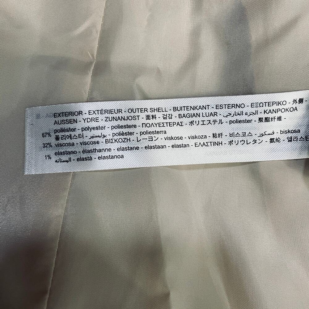 Zara Basic Blazer Single Button Collarless Woven … - image 11